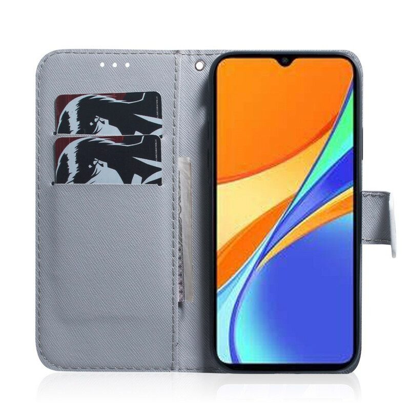 Custodia in pelle Xiaomi Redmi 9C Ramo Di Un Albero In Fiore