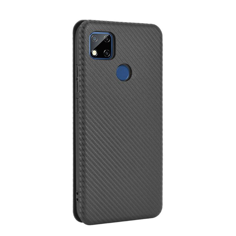 Folio Cover Xiaomi Redmi 9C Custodia in pelle Silicone Colorato Al Carbonio