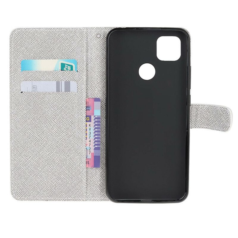 Folio Cover Xiaomi Redmi 9C Gatti Funky Con Cinturino