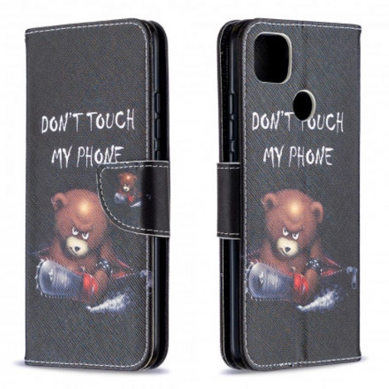 Folio Cover Xiaomi Redmi 9C Orso Pericoloso