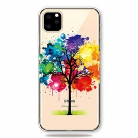 Cover iPhone 11 Pro Max Albero Dell'acquerello Senza Soluzione Di Continuità