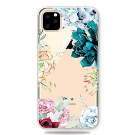 Cover iPhone 11 Pro Max Fiori Dell'acquerello Senza Soluzione Di Continuità