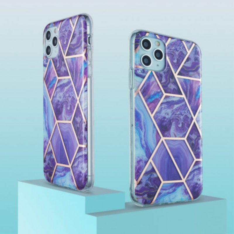 Cover iPhone 11 Pro Max Geometria Del Marmo Siliconico
