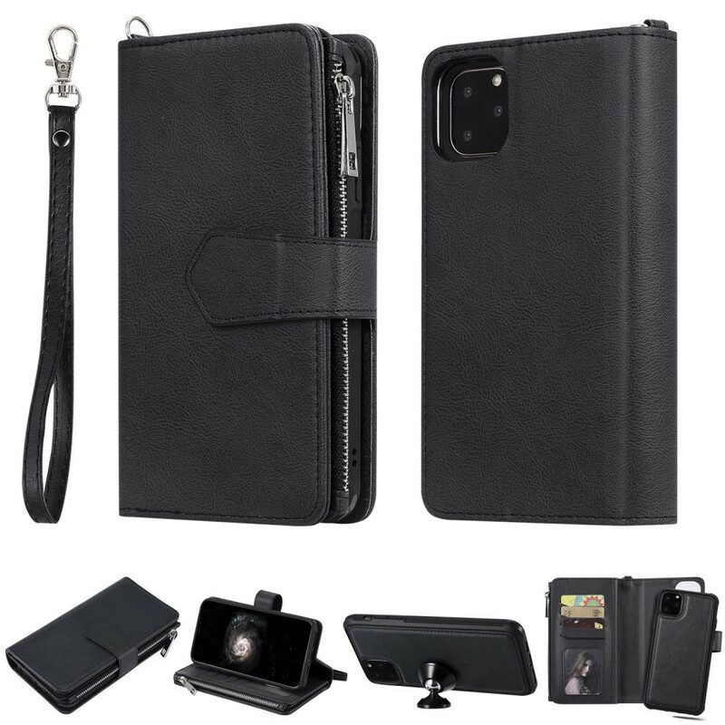 Cover iPhone 11 Pro Max Portafoglio Portafoglio Staccabile