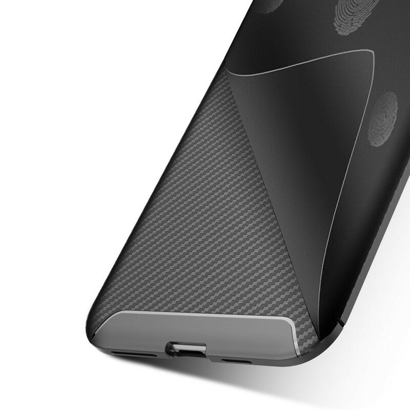 Cover iPhone 11 Pro Max Struttura Flessibile In Fibra Di Carbonio