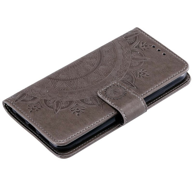 Custodia in pelle iPhone 11 Pro Max Mandala Del Sole