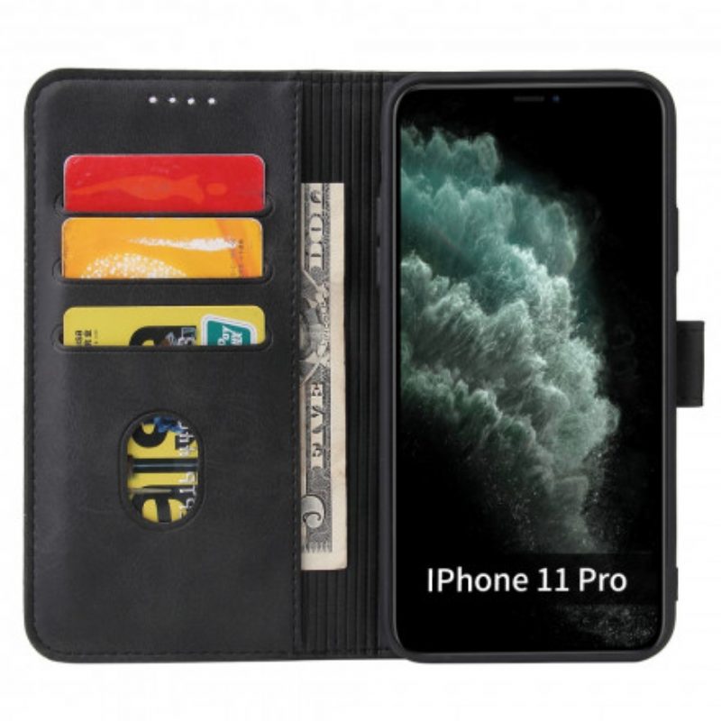 Custodia in pelle iPhone 11 Pro Max Stile Vintage In Pelle