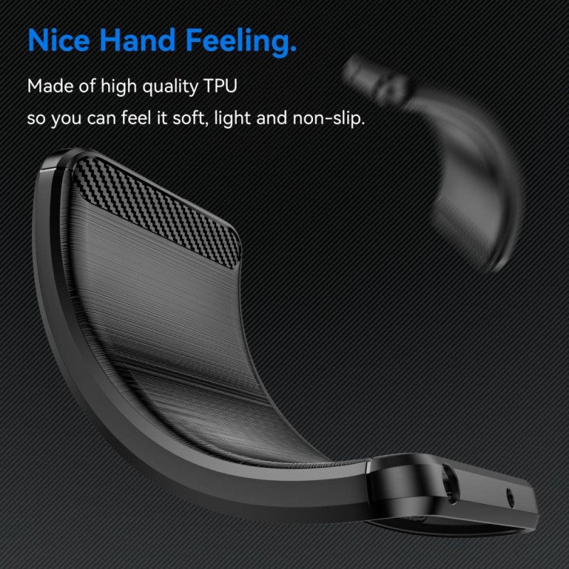 Cover Xiaomi Redmi Note 12 5G Fibra Di Carbonio Spazzolata
