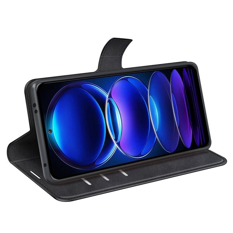 Custodia in pelle Xiaomi Redmi Note 12 5G Colore Pelle Stile