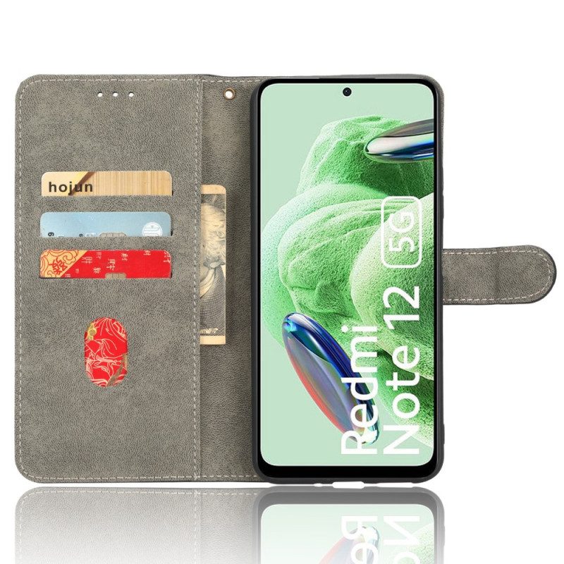Custodia in pelle Xiaomi Redmi Note 12 5G Ecopelle Vintage