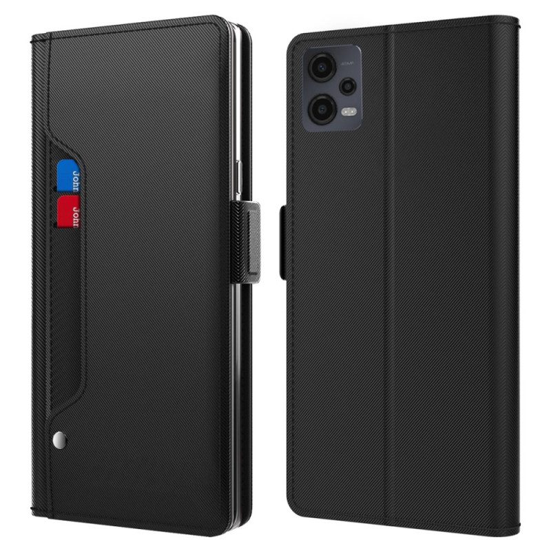 Custodia in pelle Xiaomi Redmi Note 12 5G Specchio Removibile E Portacarte