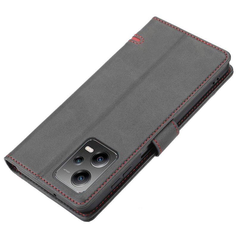 Folio Cover Xiaomi Redmi Note 12 5G Linea Effetto Pelle