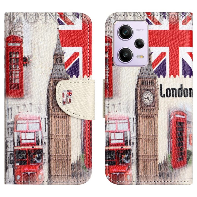 Folio Cover Xiaomi Redmi Note 12 5G Vita Londinese