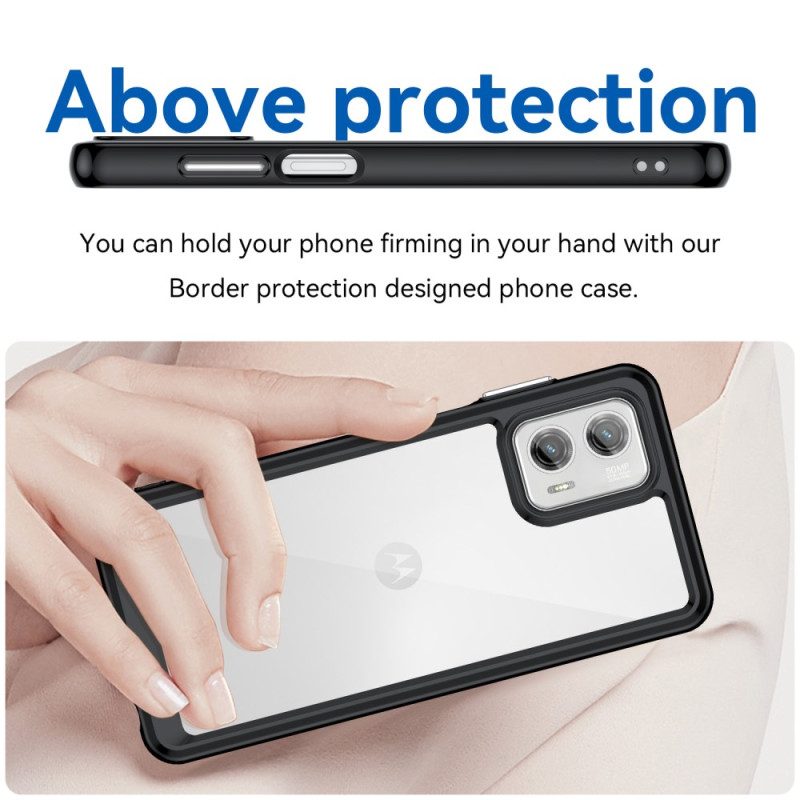 Cover Moto G73 5G Ibrido Trasparente