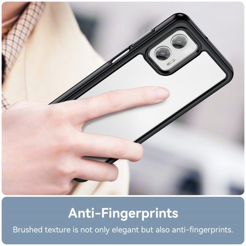 Cover Moto G73 5G Ibrido Trasparente