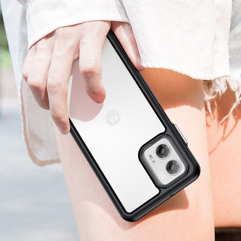 Cover Moto G73 5G Ibrido Trasparente