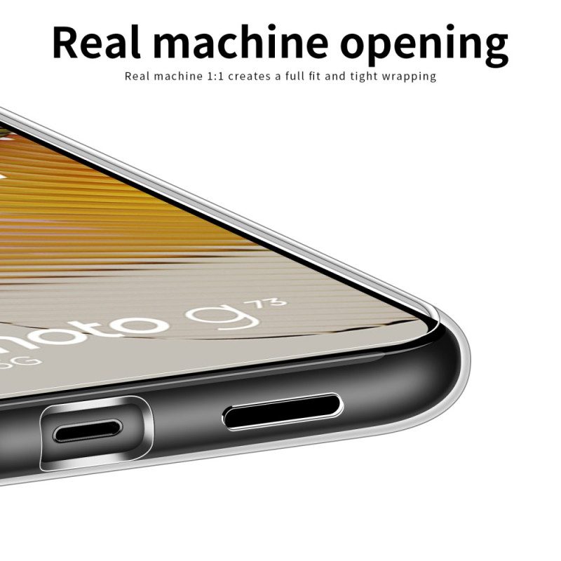 Cover Moto G73 5G Mofi Trasparente