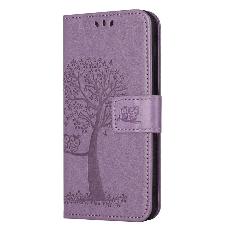 Custodia in pelle Moto G73 5G Albero Del Gufo
