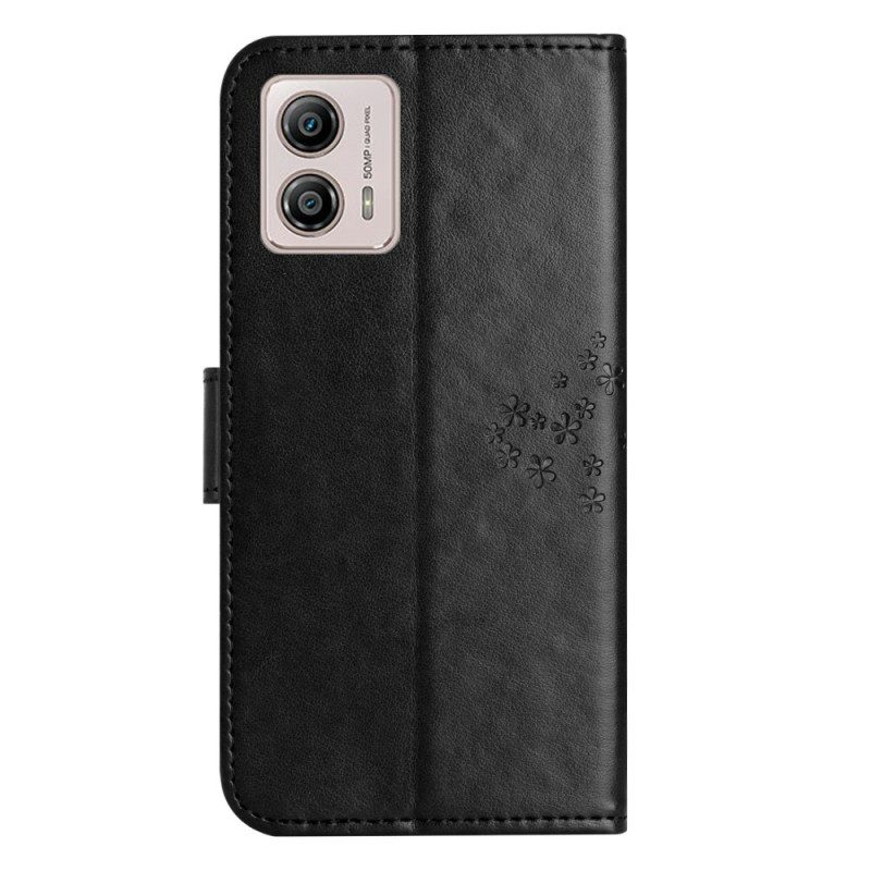 Custodia in pelle Moto G73 5G Albero Del Gufo