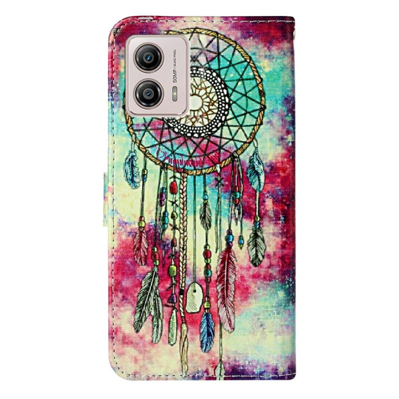 Custodia in pelle Moto G73 5G Cacciatore Di Sogni