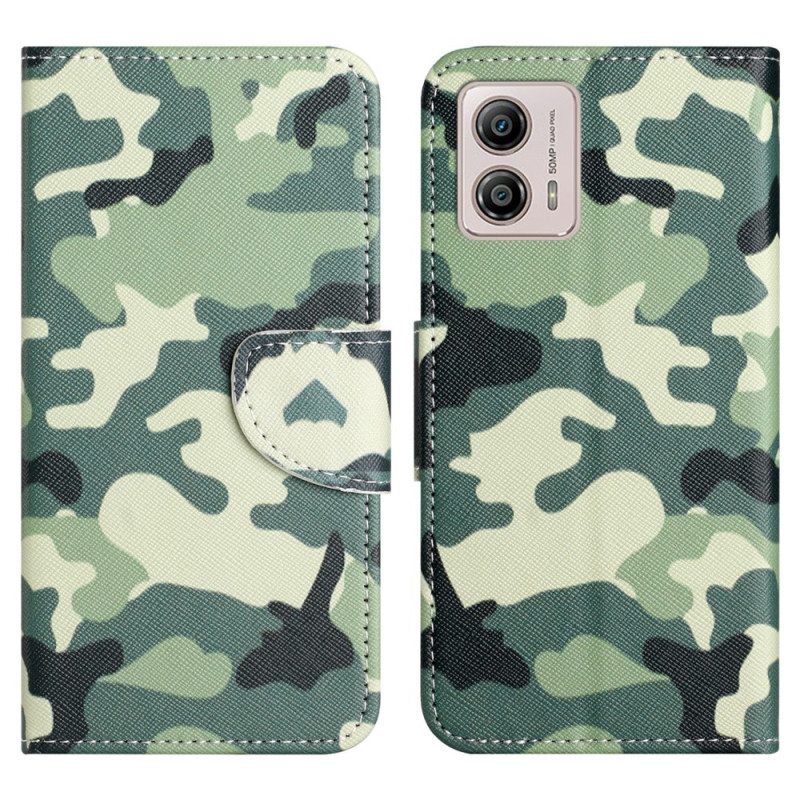 Custodia in pelle Moto G73 5G Camuffare
