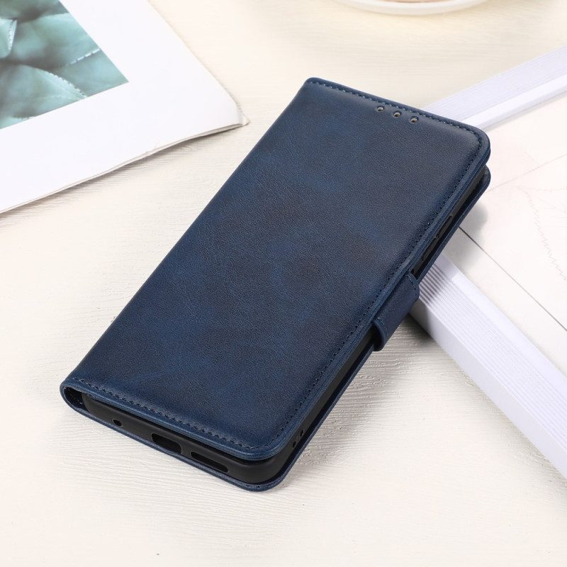 Custodia in pelle Moto G73 5G Stile Classico In Pelle