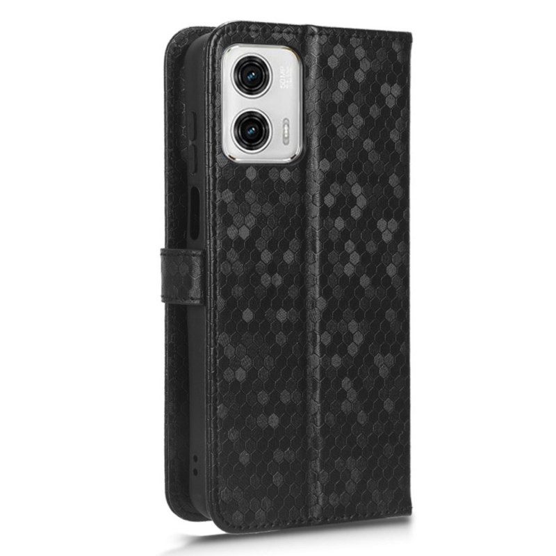 Folio Cover Moto G73 5G Design Con Cinturino 3d