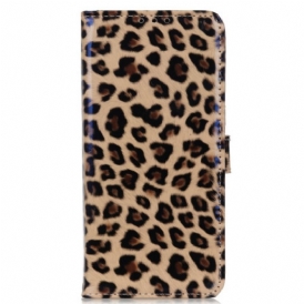 Folio Cover Moto G73 5G Leopardo