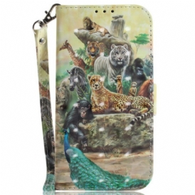 Folio Cover Moto G73 5G Perizoma Safari Animali