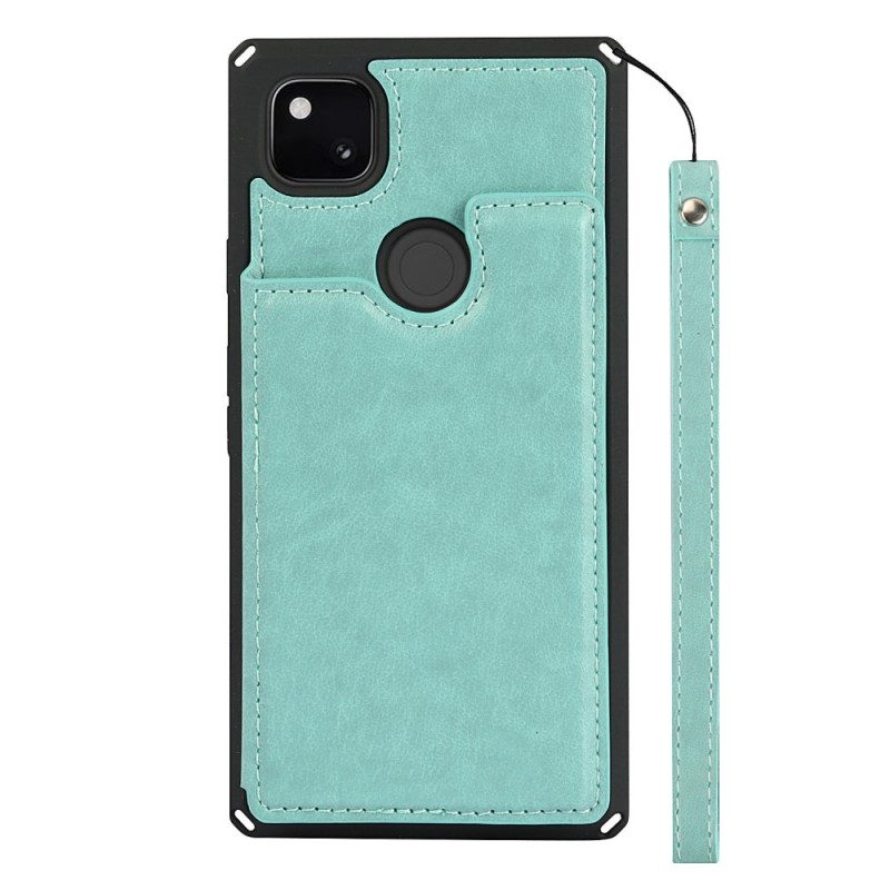 Cover Google Pixel 4A Supporto Porta Carte E Cordino