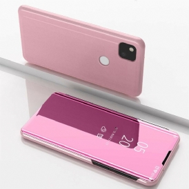 Custodia Google Pixel 4A Specchio Ed Ecopelle