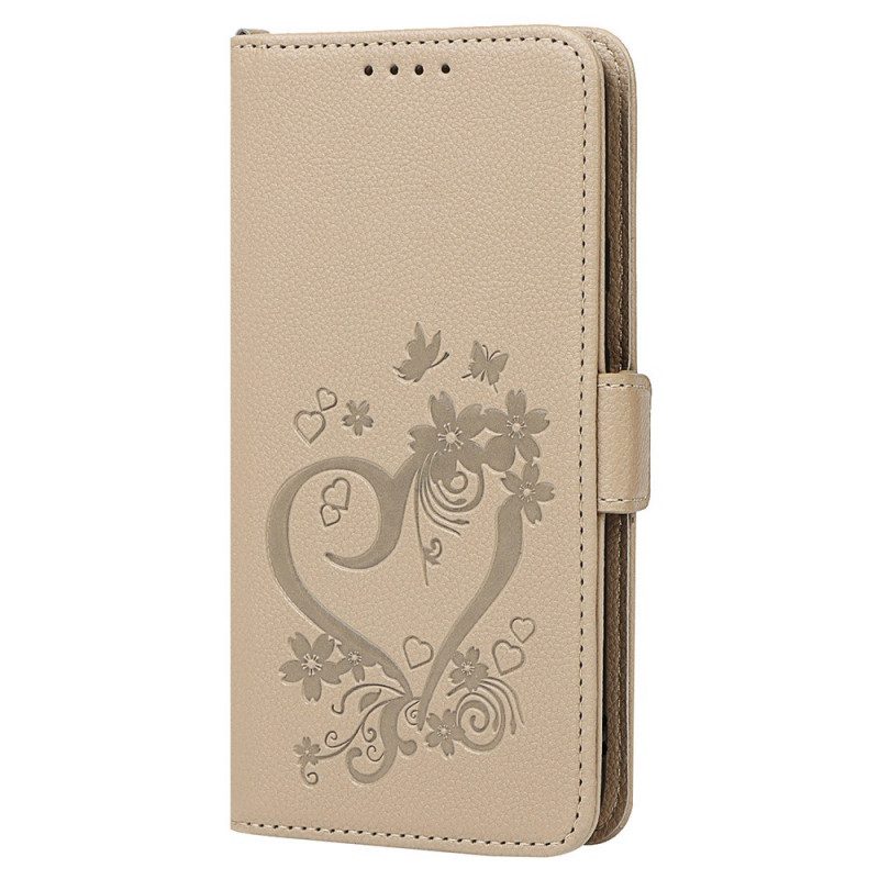 Custodia in pelle Google Pixel 4A Cuore Strappato