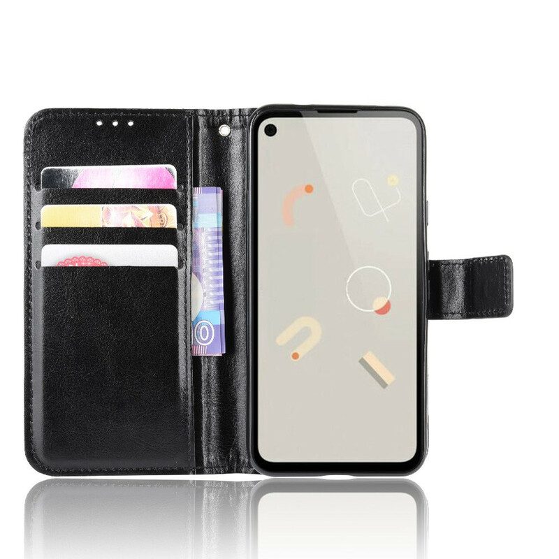 Custodia in pelle Google Pixel 4A Ecopelle Appariscente