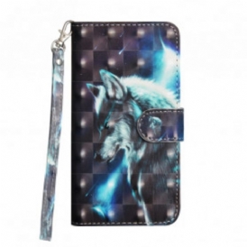 Custodia in pelle Google Pixel 4A Lupo Maestoso