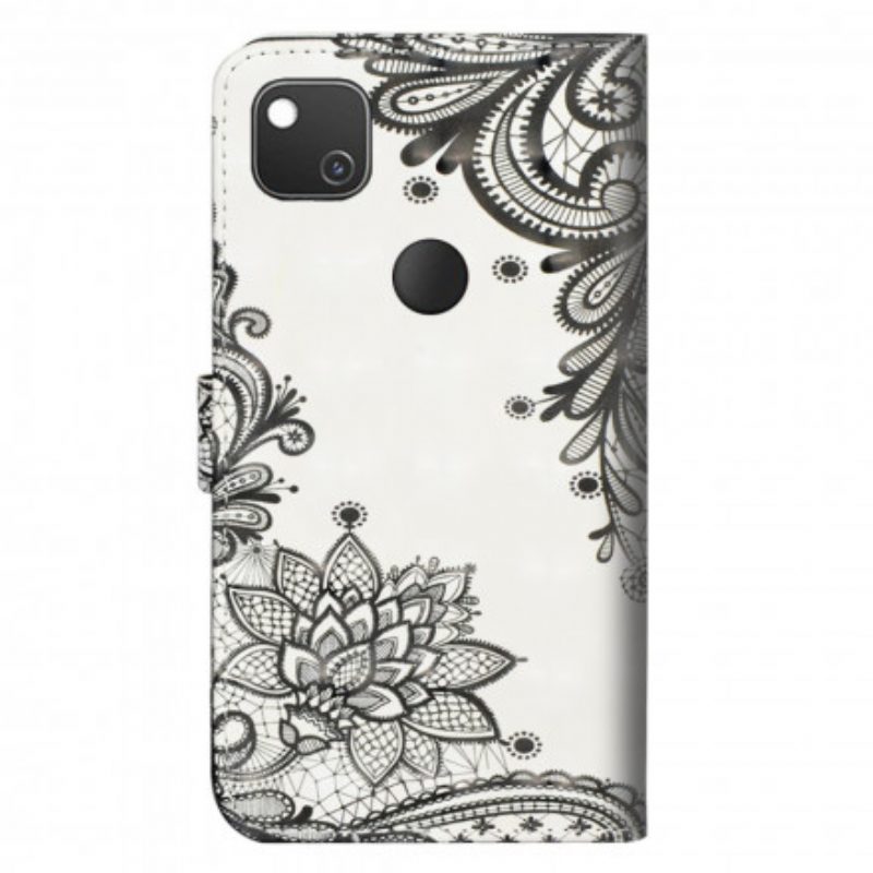 Custodia in pelle Google Pixel 4A Pizzo Mandala