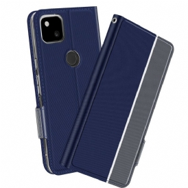 Custodia in pelle Google Pixel 4A Serie Bicolore Baiyu