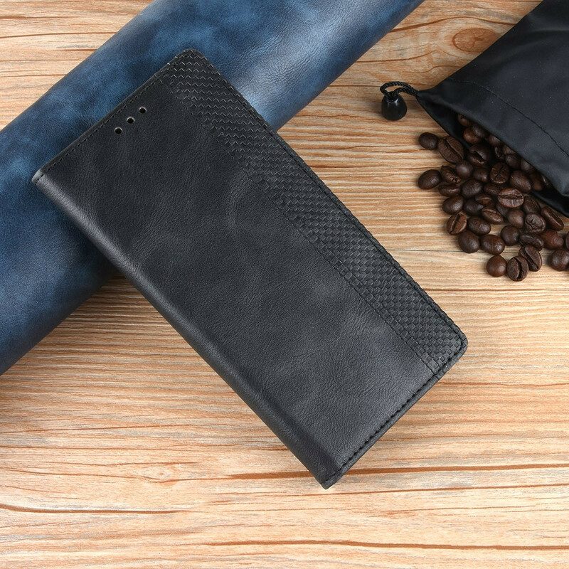 Folio Cover Google Pixel 4A Custodia in pelle Effetto Pelle Vintage Stilizzato