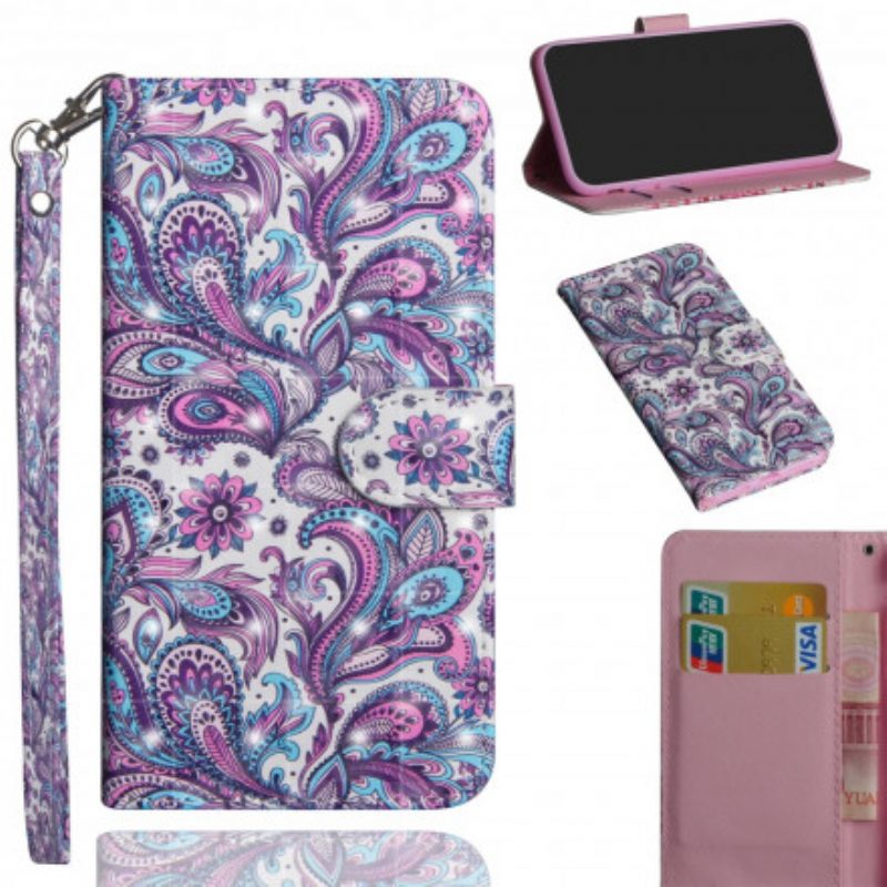 Folio Cover Google Pixel 4A Modelli Di Fiori