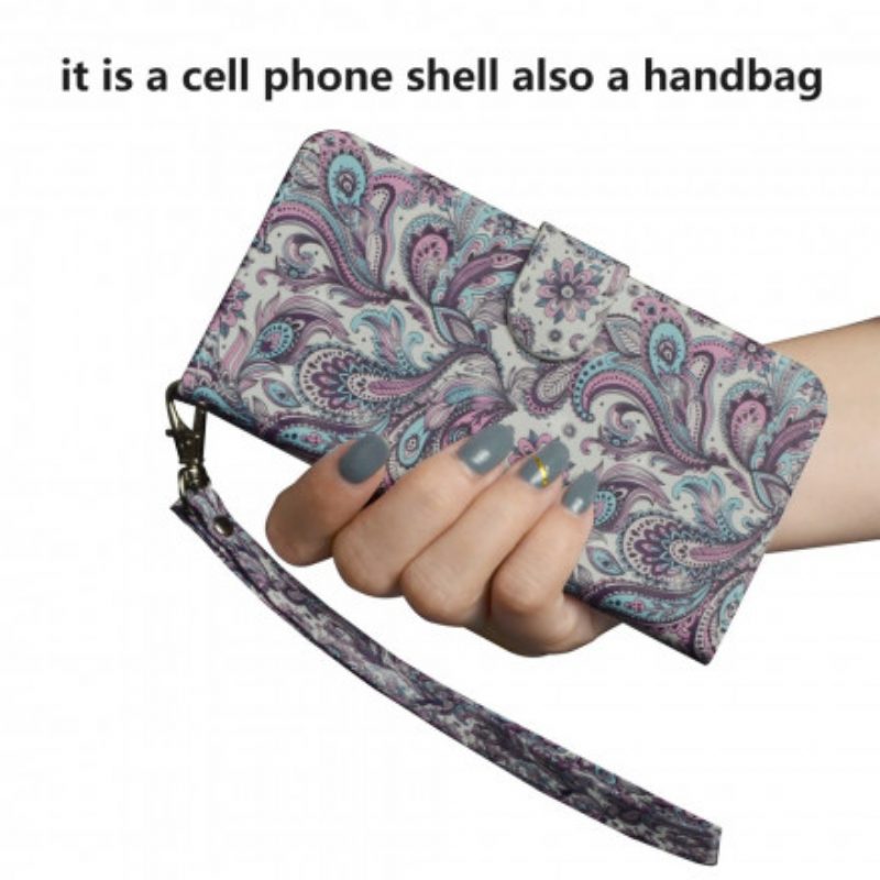 Folio Cover Google Pixel 4A Modelli Di Fiori