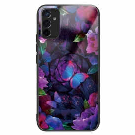 Cover Samsung Galaxy M13 Farfalle Variazione Vetro Temperato