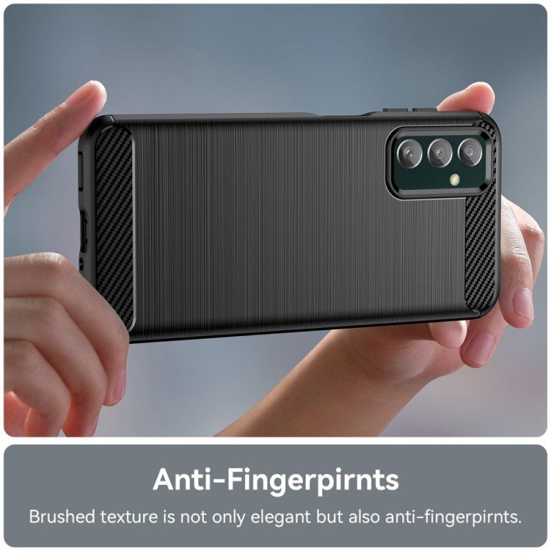 Cover Samsung Galaxy M13 Fibra Di Carbonio Spazzolata