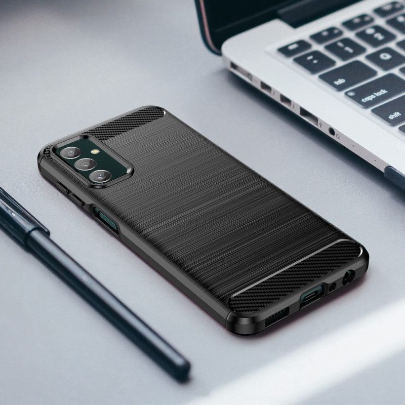 Cover Samsung Galaxy M13 Fibra Di Carbonio Spazzolata