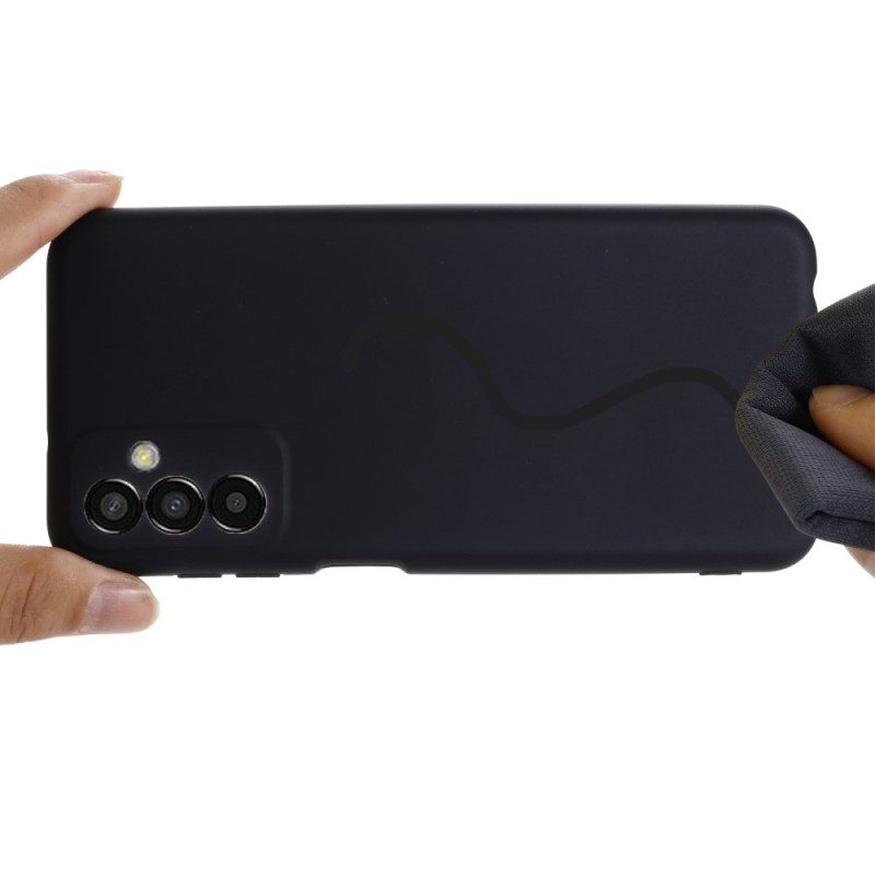 Cover Samsung Galaxy M13 Silicone Liquido Con Cordino