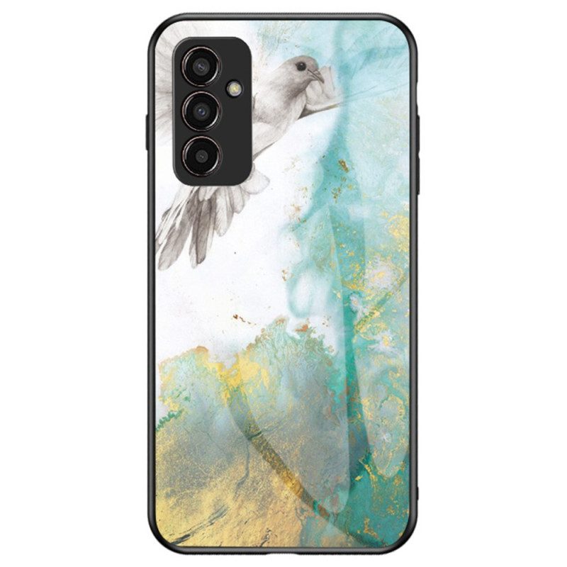 Cover Samsung Galaxy M13 Vetro Temperato In Marmo