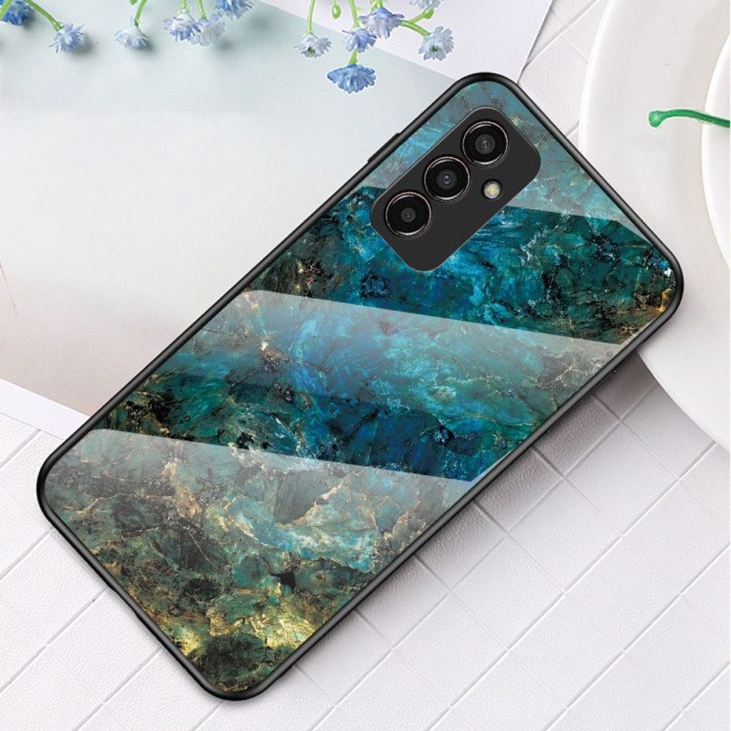 Cover Samsung Galaxy M13 Vetro Temperato In Marmo