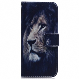 Custodia A Portafoglio Samsung Galaxy M13 Cordino Leone