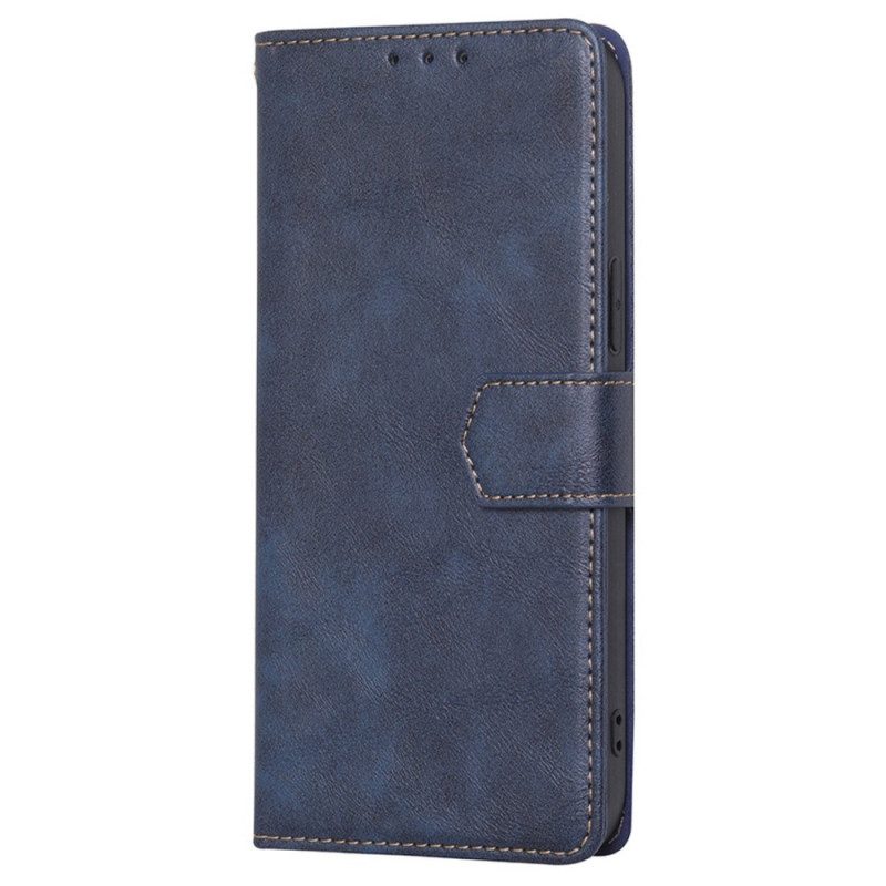 Custodia in pelle Samsung Galaxy M13 Ecopelle Vintage E Cuciture