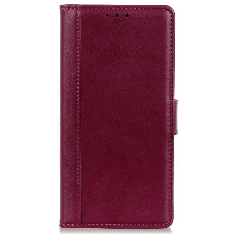 Custodia in pelle Samsung Galaxy M13 Stile In Pelle