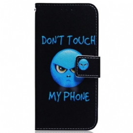 Custodia in pelle Samsung Galaxy M13 Telefono Emoji Con Cordino