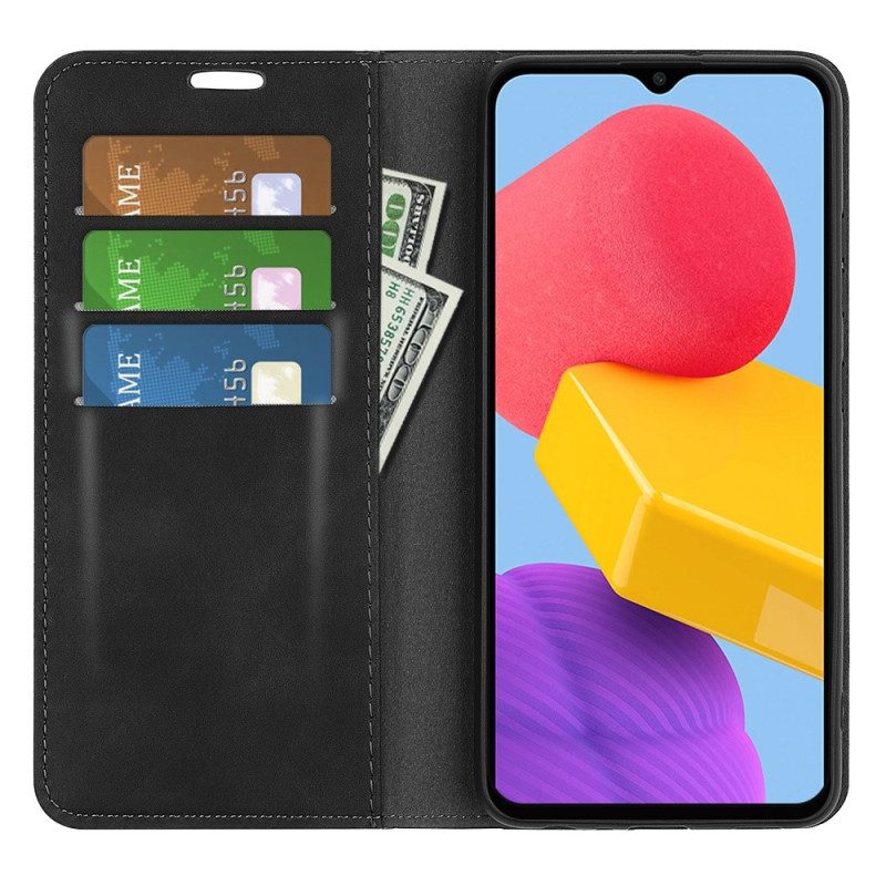 Folio Cover Samsung Galaxy M13 Custodia in pelle Effetto Pelle